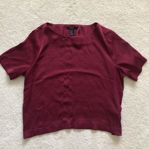Red cropped Forever 21 Tee